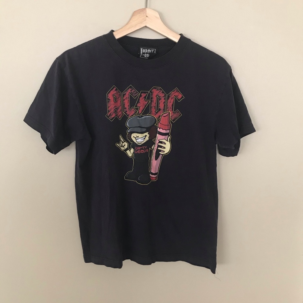 AC/DC Dirty Deeds Band Shirt -navy (by Admit One)